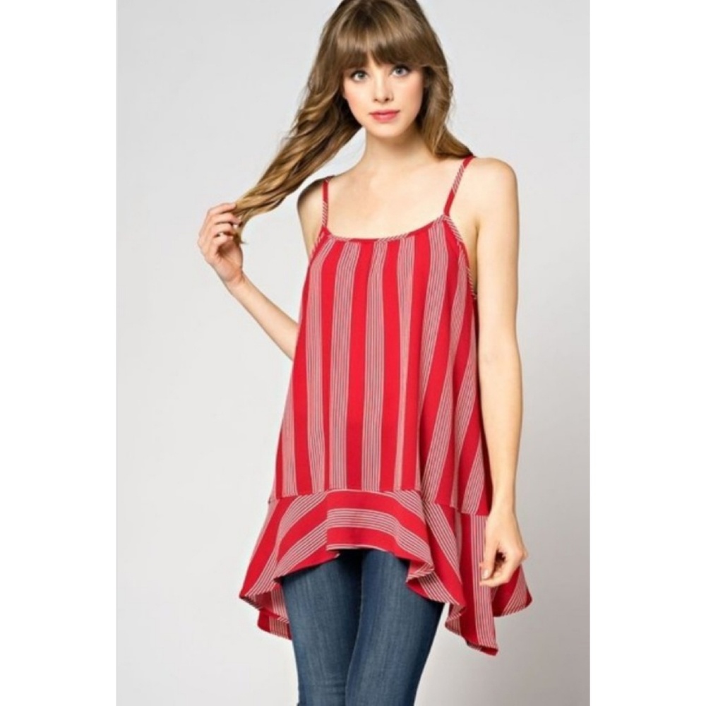 Red Stripes Cami